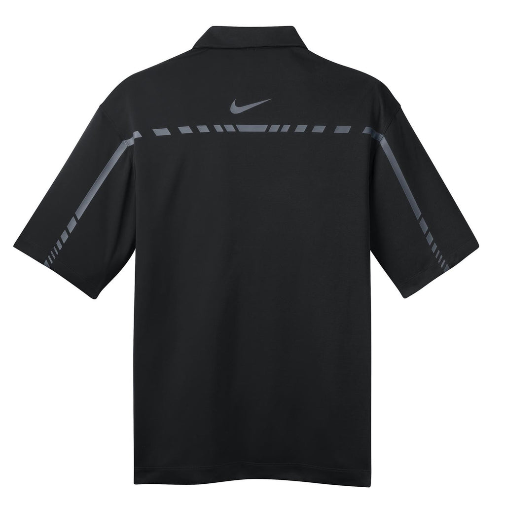 Nike Men's Black Dri-FIT S/S Graphic Polo