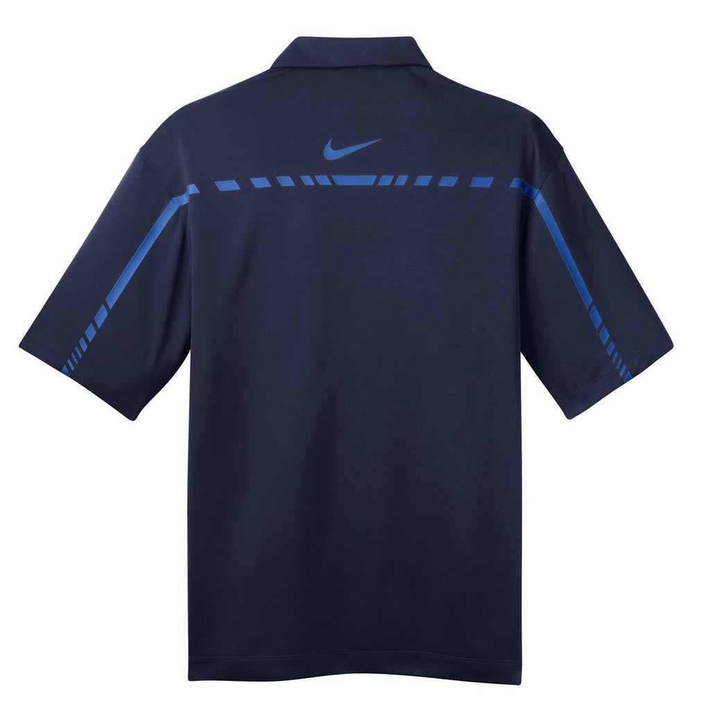 Nike Men's Navy Dri-FIT S/S Graphic Polo