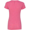 Next Level Women's Hot Pink Poly/Cotton Short-Sleeve Tee