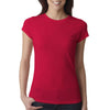 Next Level Women's Red Poly/Cotton Short-Sleeve Tee