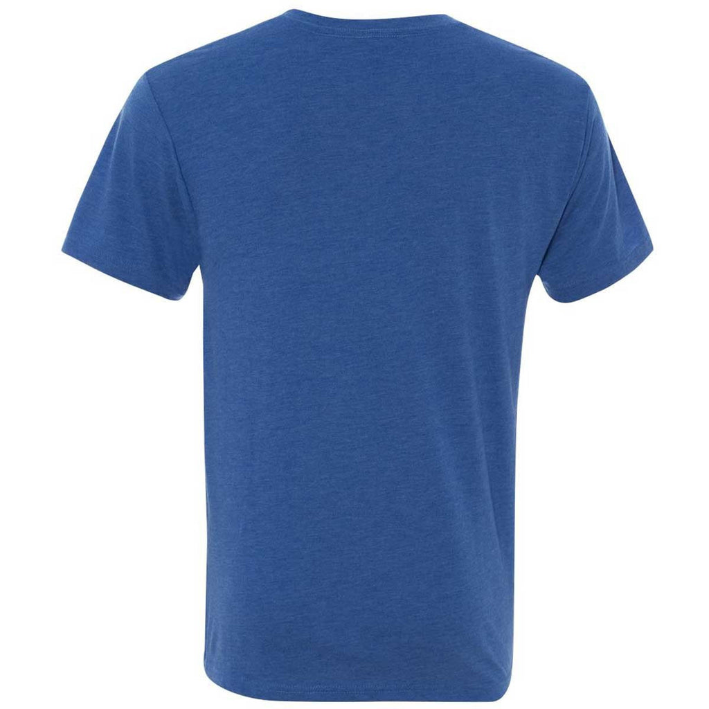Next Level Men's Vintage Royal Triblend V Neck Tee