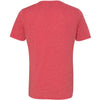 Next Level Men's Red Poly/Cotton Short-Sleeve Crew Tee