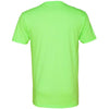 Next Level Men's Neon Heather Green Premium CVC V-Neck Tee