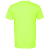 Next Level Men's Neon Yellow Premium CVC V-Neck Tee