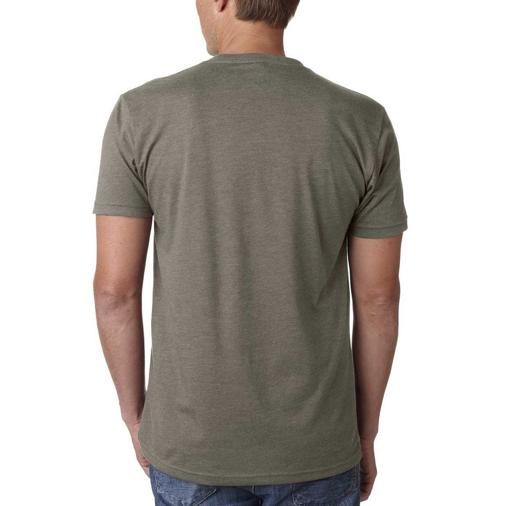 Next Level Men's Warm Gray Premium CVC V-Neck Tee