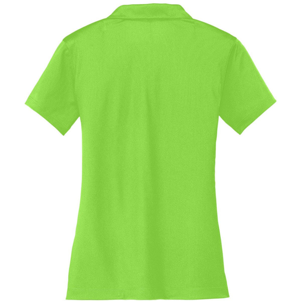 Nike Women's Green Dri-FIT S/S Vertical Mesh Polo