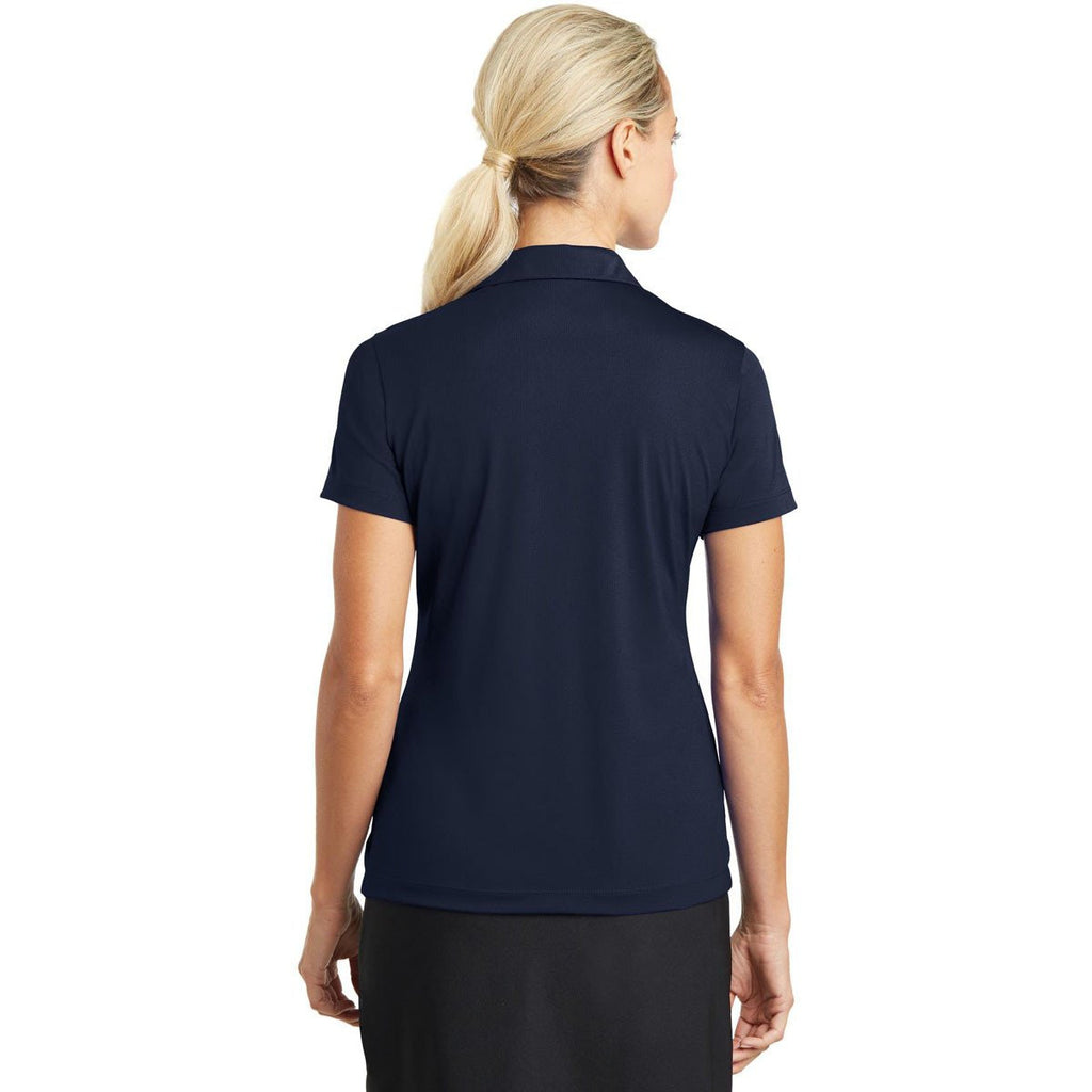 Nike Women's Navy Dri-FIT S/S Vertical Mesh Polo