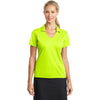 Nike Women's Bright Green Dri-FIT S/S Vertical Mesh Polo