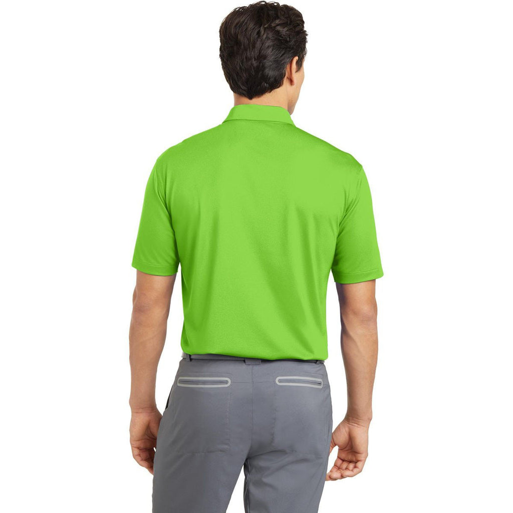 Nike Men's Green Dri-FIT S/S Vertical Mesh Polo