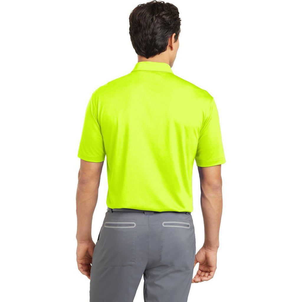 Nike Men's Bright Green Dri-FIT S/S Vertical Mesh Polo