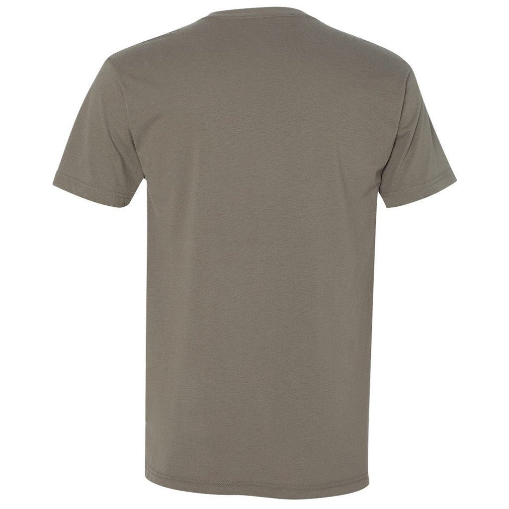 Next Level Men's Warm Gray Premium Fitted Sueded V-Neck Tee