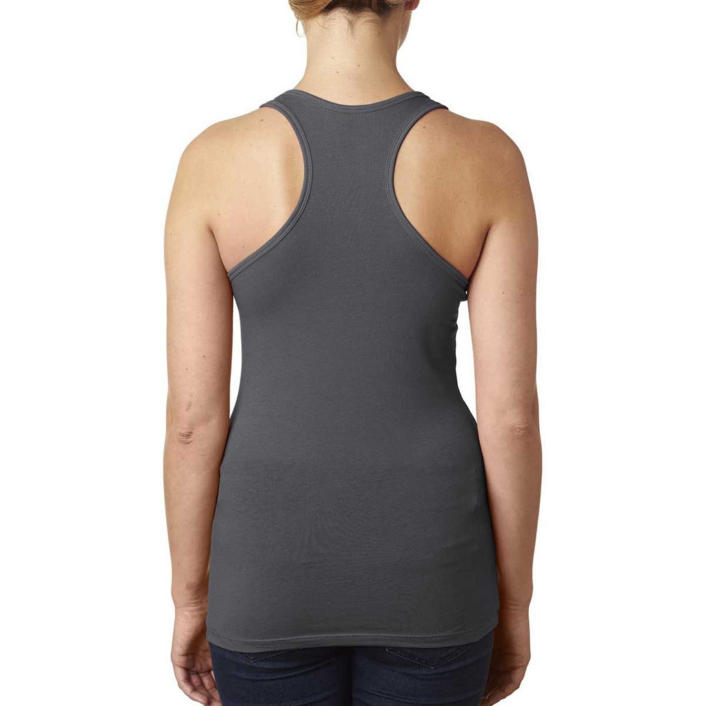 Next Level Women's Dark Gray Jersey Racerback Tank