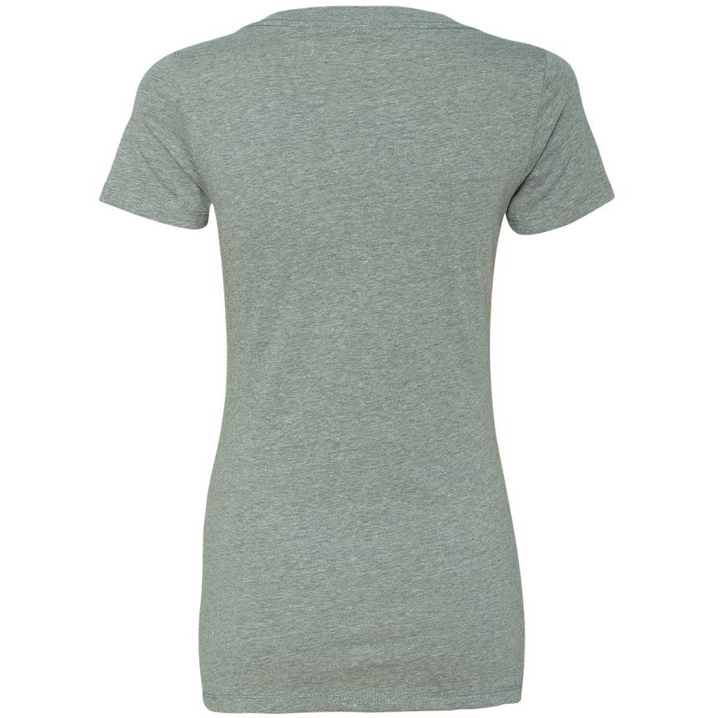 Next Level Women's Dark Heather Gray CVC Deep V Tee