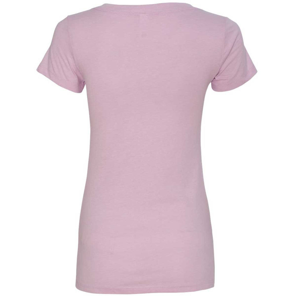 Next Level Women's Lilac CVC Deep V Tee