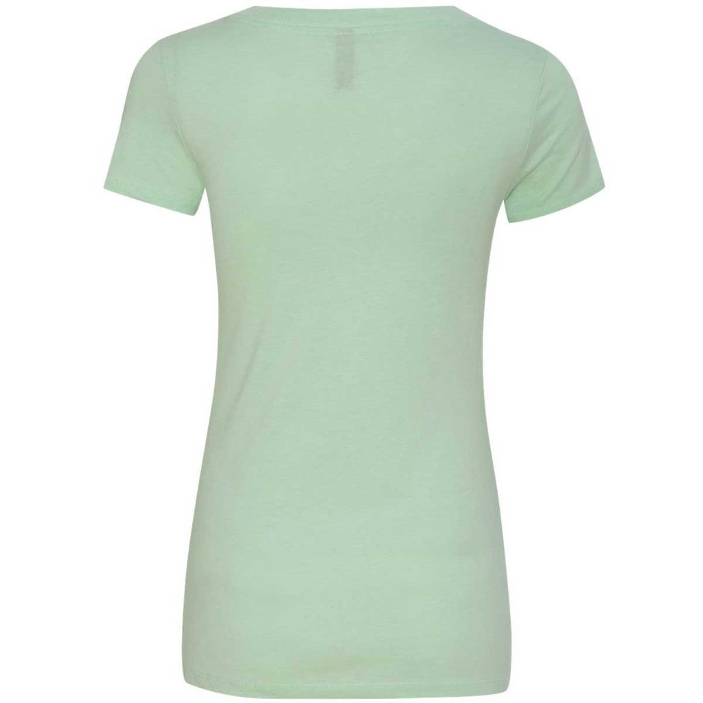 Next Level Women's Mint CVC Deep V Tee