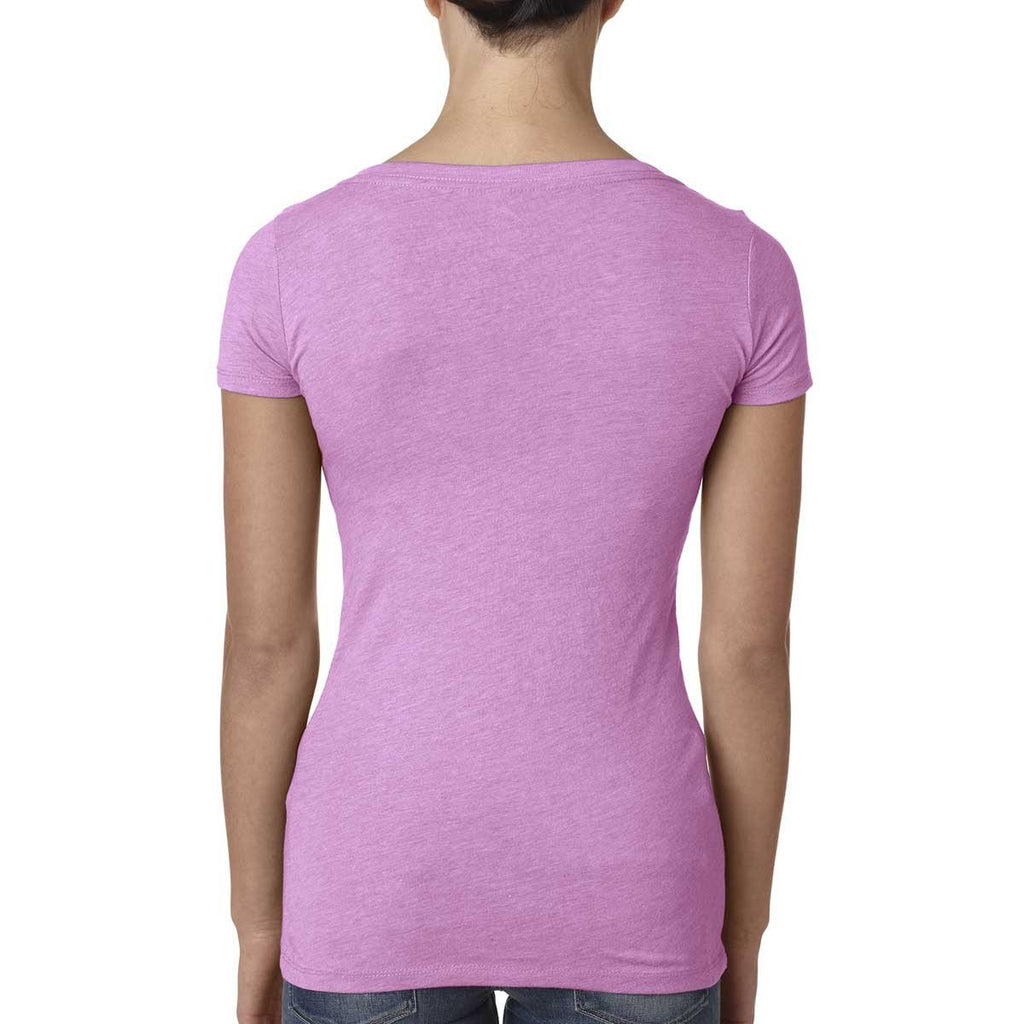 Next Level Women Vintage Lilac Triblend Scoop Tee