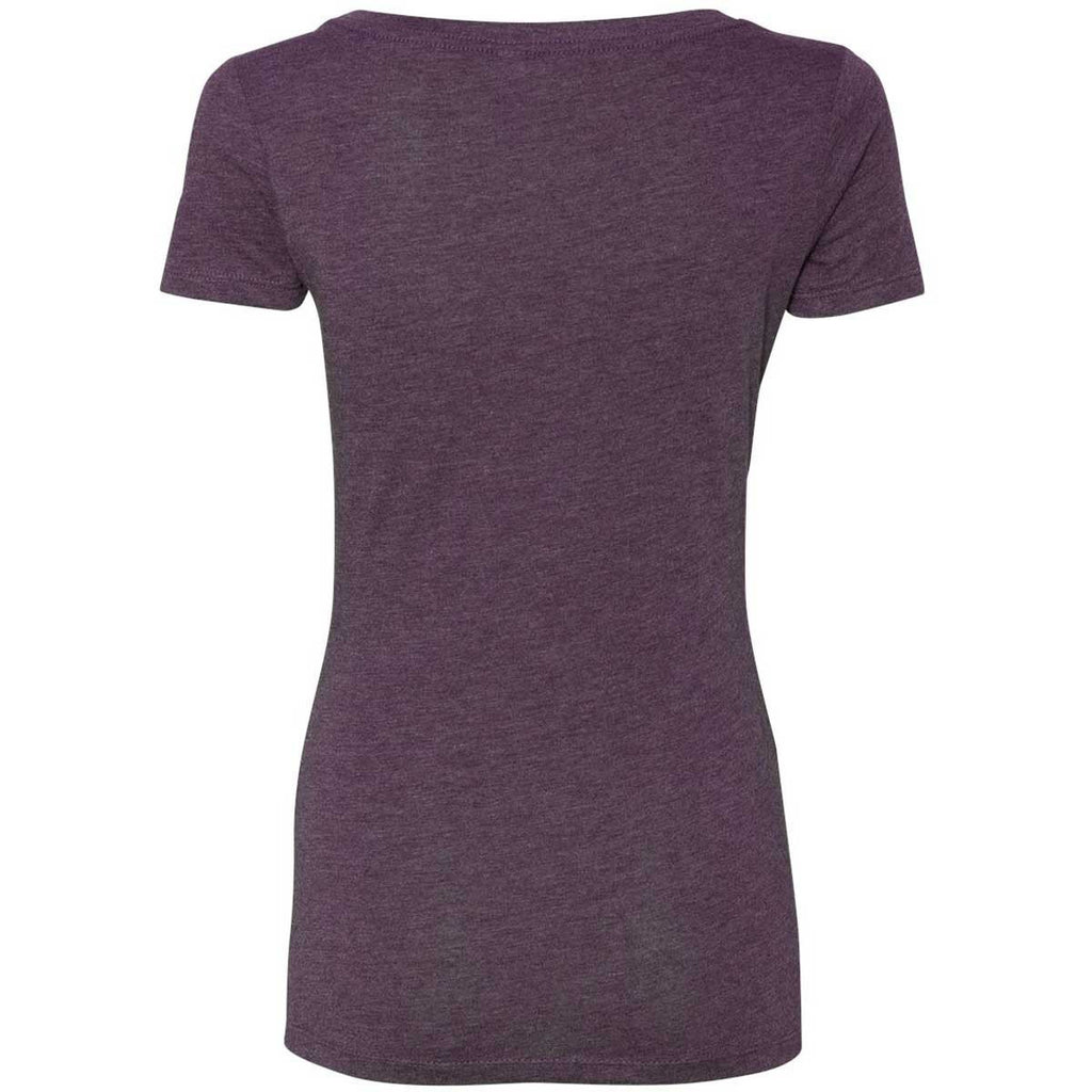 Next Level Women Vintage Purple Triblend Scoop Tee