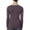 Next Level Women's Vintage Purple Triblend Long-Sleeve Scoop Tee