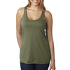 Next Level Women's Military Green Triblend Racerback Tank