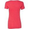 Next Level Women's Vintage Red Triblend Deep-V Tee