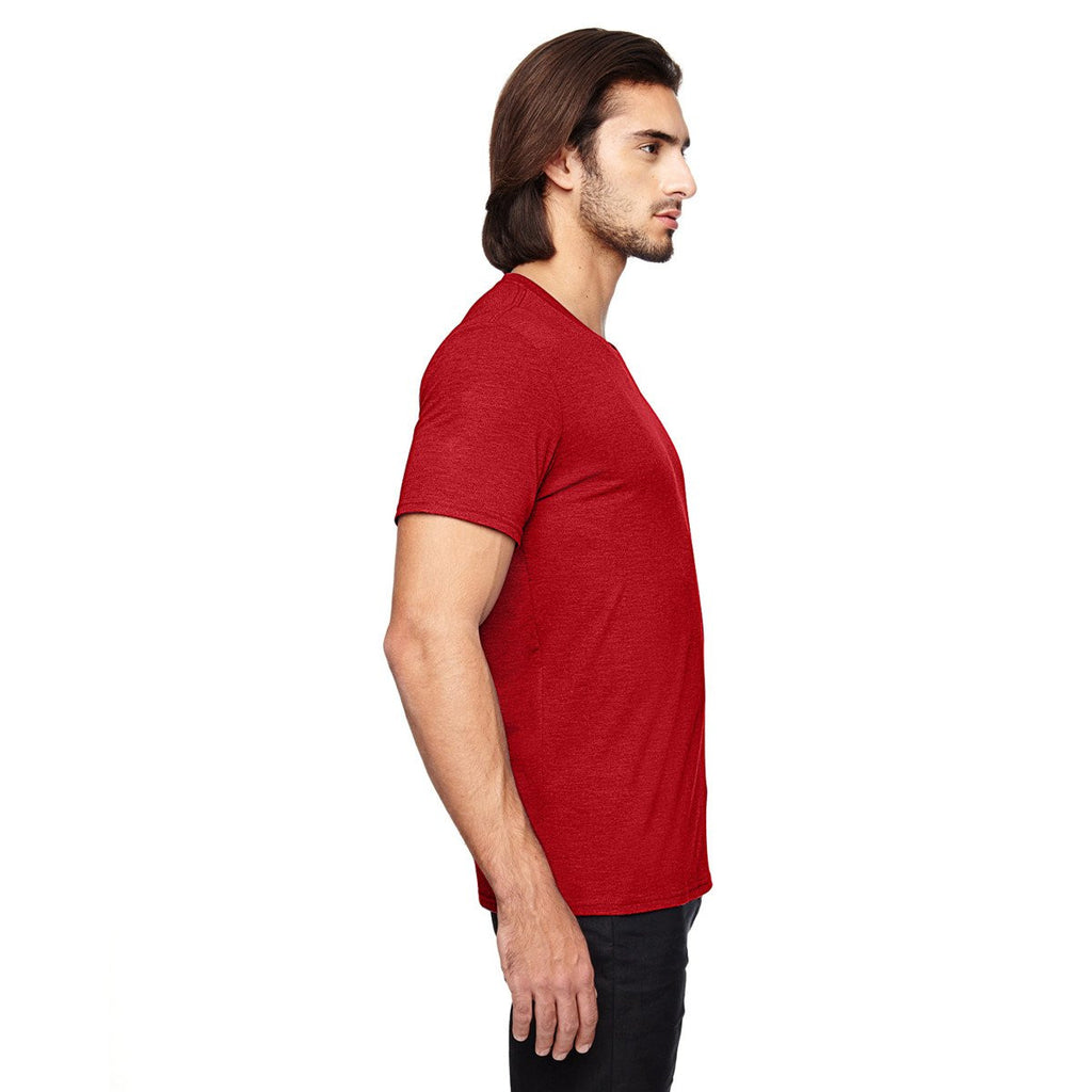 Anvil Men's Heather Red Triblend T-Shirt