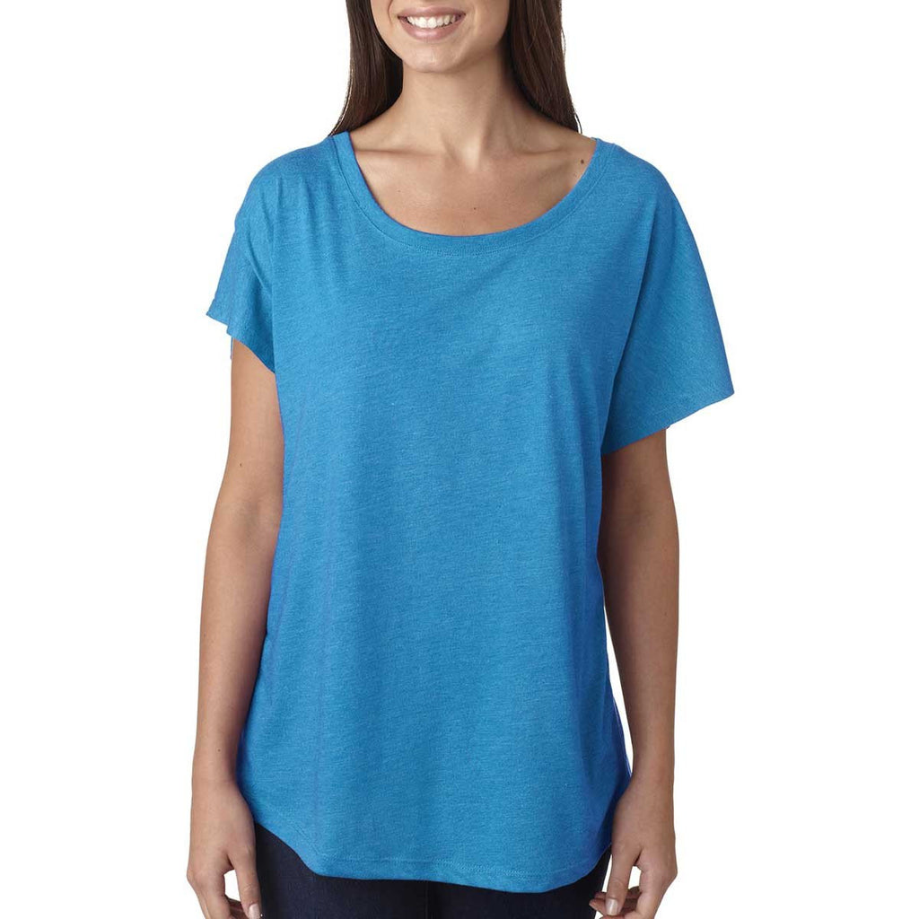 Next Level Women's Vintage Turquoise Triblend Dolman