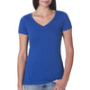 Next Level Women's Royal Slub Crossover V-Neck Tee