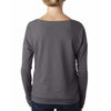 Next Level Women's Dark Gray Terry Long-Sleeve Scoop Tee