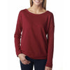 Next Level Women's Scarlet Terry Long-Sleeve Scoop Tee