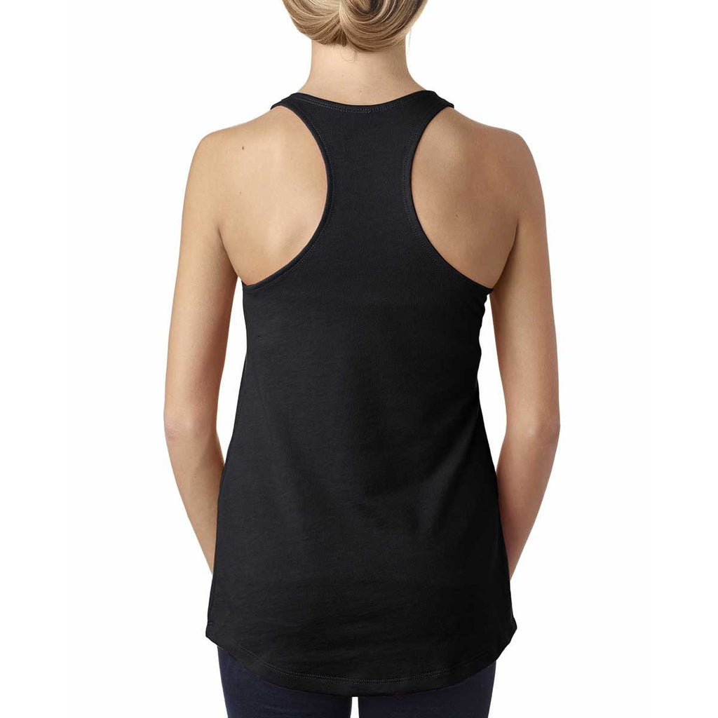 Next Level Women's Black Terry Racerback Tank