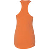 Next Level Women's Neon Heather Orange Terry Racerback Tank