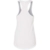 Next Level Women's White Terry Racerback Tank