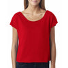 Next Level Women's Red Terry Dolman Tee