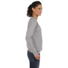 Anvil Women's Heather Grey Crewneck Fleece Sweatshirt