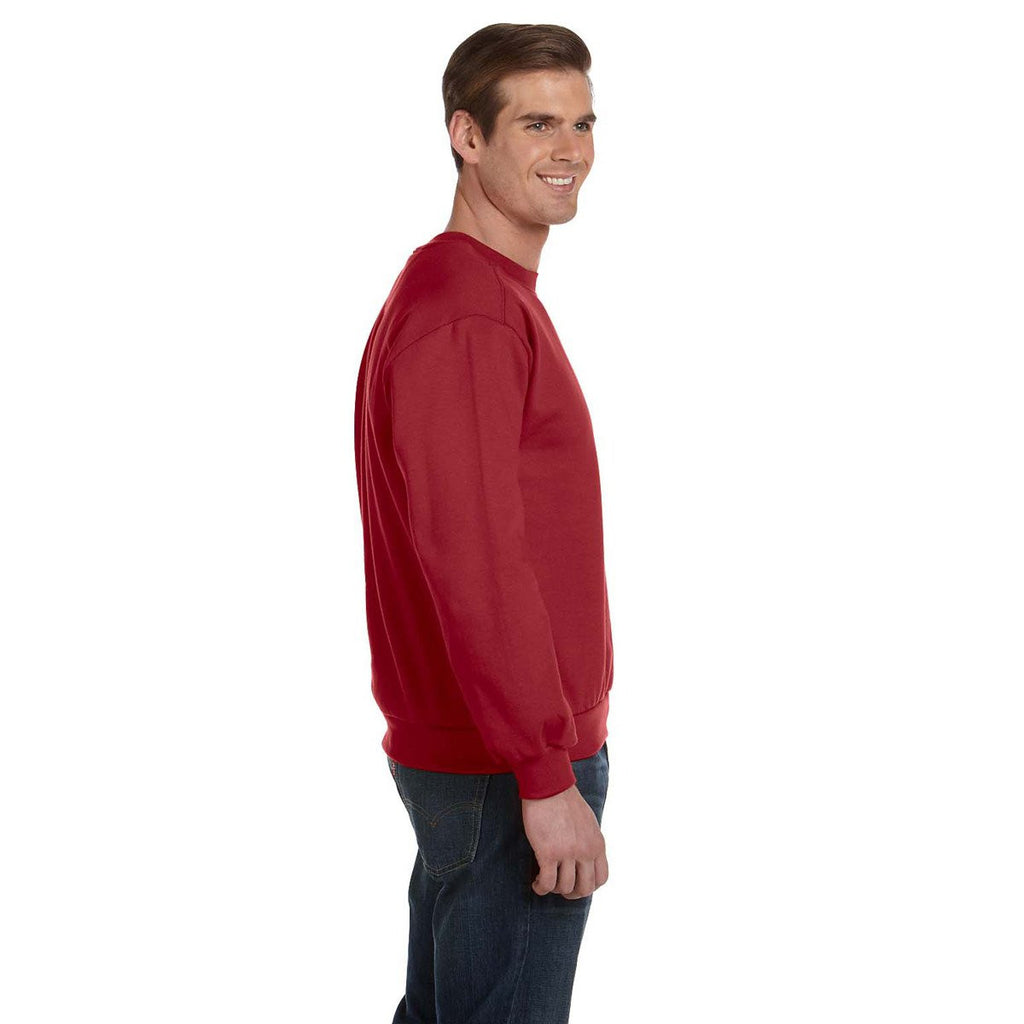 Anvil Men's Independence Red Crewneck Fleece Sweatshirt