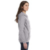 Anvil Women's Heather Grey Full-Zip Hooded Fleece