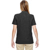 North End Women's Black Excursion Nomad Performance Waffle Polo