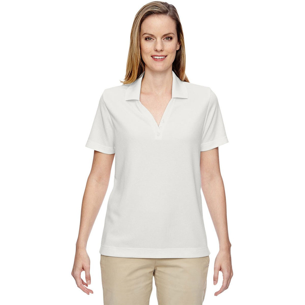 North End Women's Crystal Quartz Excursion Nomad Performance Waffle Polo