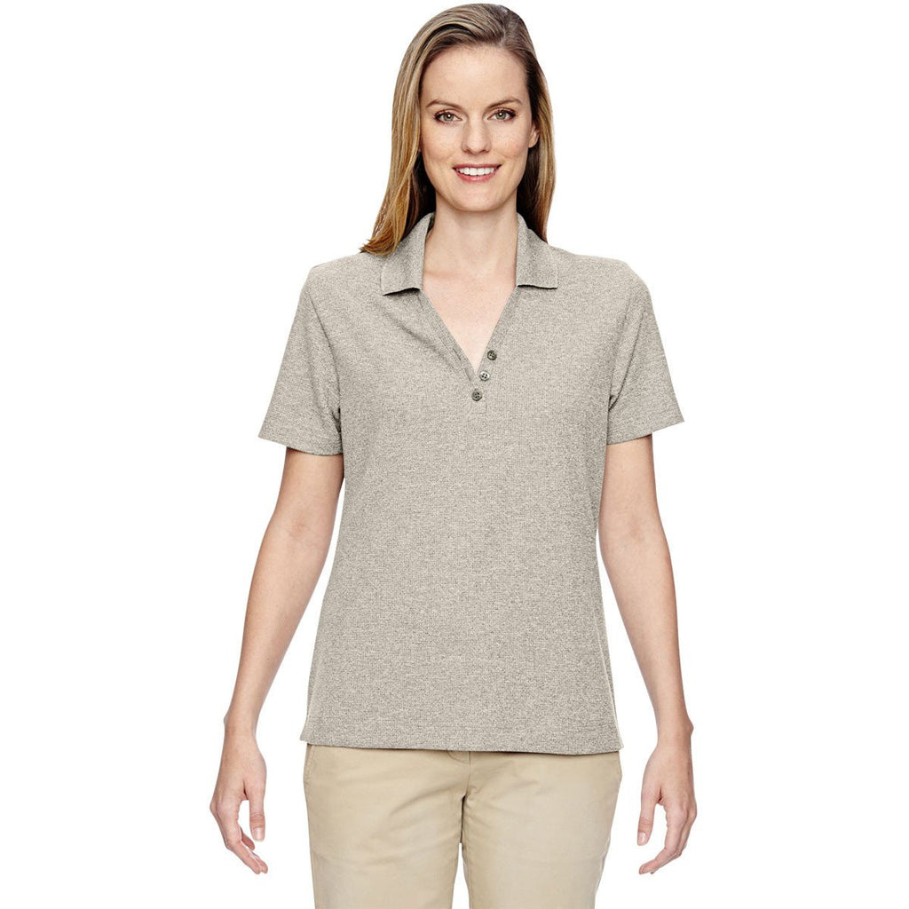 North End Women's Stone Excursion Nomad Performance Waffle Polo