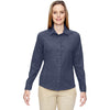 North End Women's Navy Excursion Utility Two-Tone Performance Shirt