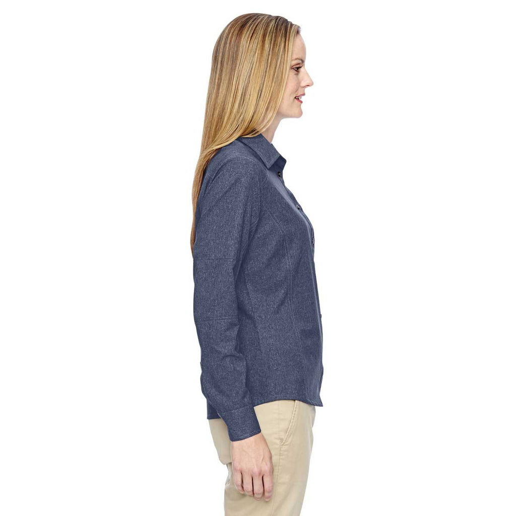 North End Women's Navy Excursion Utility Two-Tone Performance Shirt
