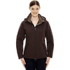 North End Women's Dark Chocolte Glacier Insulated Jacket with Detachable Hood