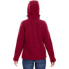 North End Women's Molten Red Prospect Two-Layer Fleece Bonded Soft Shell Hooded Jacket