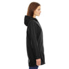 North End Women's Black City Textured Three-Layer Fleece Bonded Soft Shell Jacket