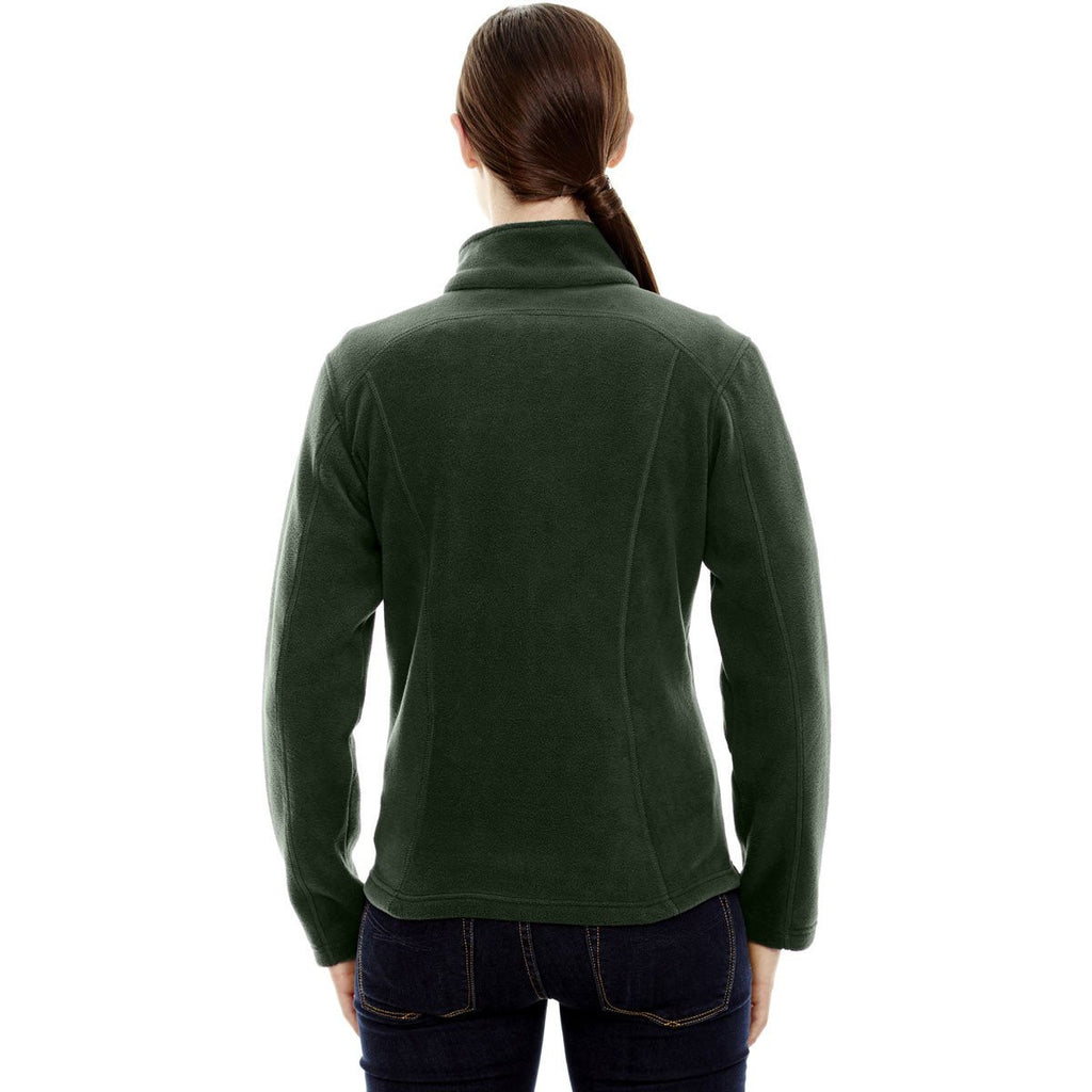 North End Women's Forest Green Voyage Fleece Jacket