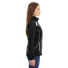 North End Women's Black Tempo Lightweight Recycled Polyester Jacket with Embossed Print