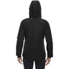 North End Women's Black Linear Insulated Jacket with Print