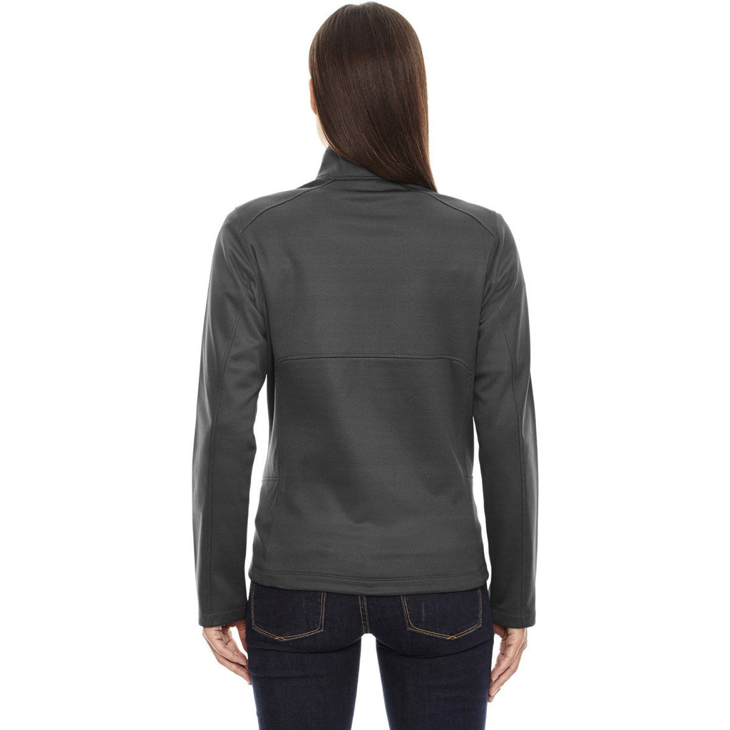 North End Women's Carbon Trace Printed Fleece Jacket
