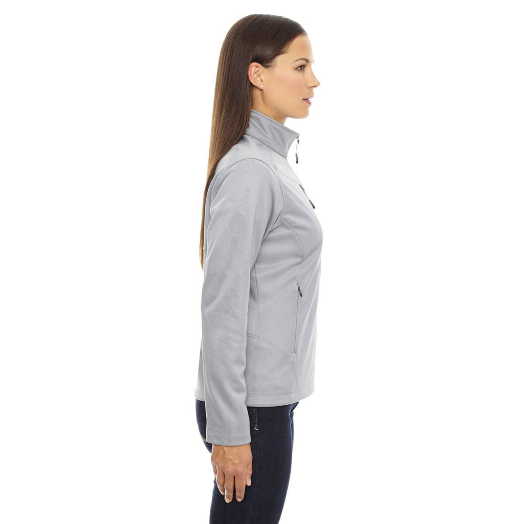 North End Women's Platinum Trace Printed Fleece Jacket