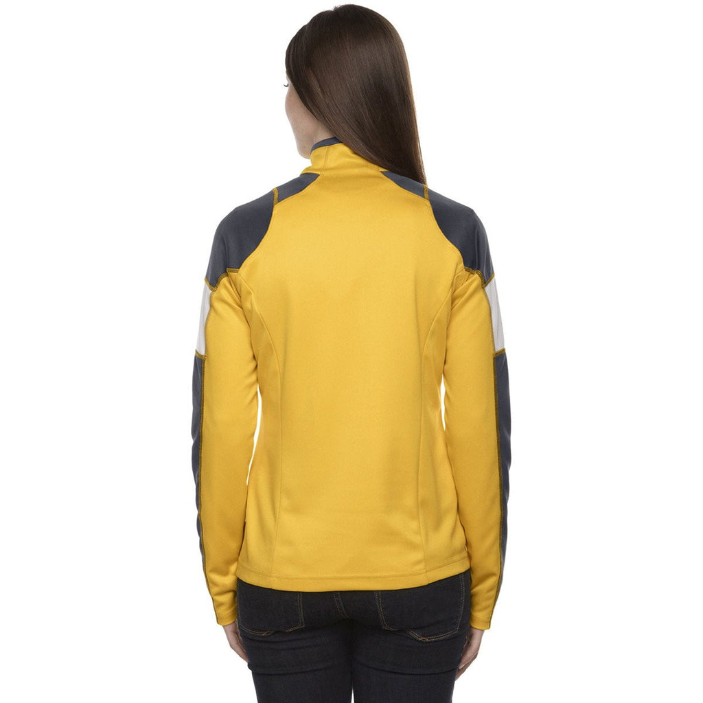 North End Women's Campus Gold Quick Performance Interlock Half-Zip Top